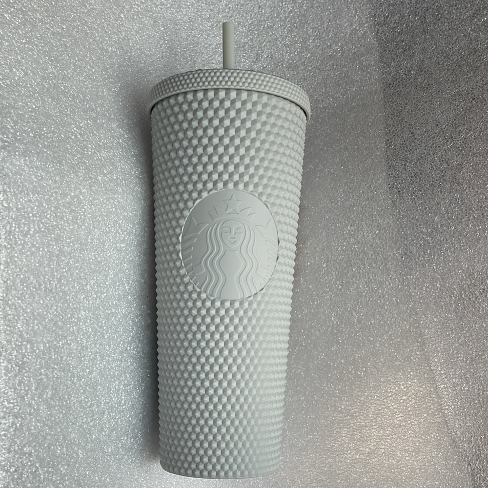 LATAM/MEXICO Starbucks 💫Light Grey Studded Tumbler